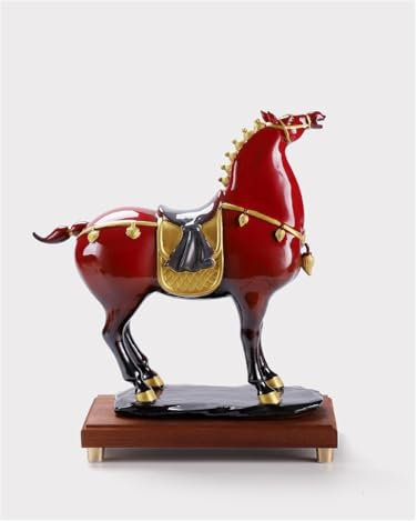 DIANXI Desktop-Figuren Keramik-Pferd-Ornamente, Wohnzimmer, Büro, Regal, TV-Schrank, Weinschrank, Dekoration, Kunsthandwerk Home Decor Statuen(S)
