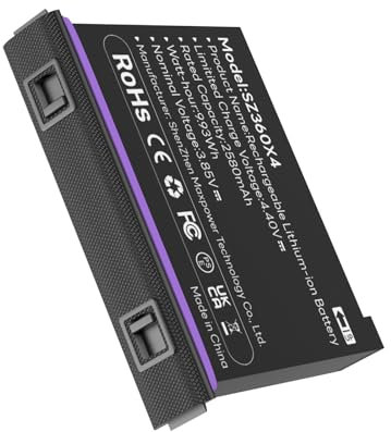 New 2580mAh Rechargeable Battery for Insta360 X4 Camera Battery Replacement 3.85V Lithium-Ion Batteries (1 pack)