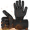 VEOIRXU Gants de Barbecue Gants de Four Résistant à la Chaleur jusqu'à 800 ° avec revêtement en Silicone antidérapant, Gants de Cuisine, Gants de Four, Gants de Cuisson