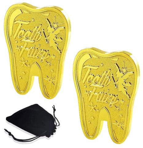 EIHI 2pcsMonedas del Ratoncito Pérez,Monedas doradas del Ratoncito Pérez,Regalo del Ratoncito Pérez,Set de monedas del Ratoncito Pérez,Moneda conmemorativa