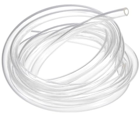 M METERXITY Tubing Carburetor Fuel Vent Line, 5mm(0.2) ID 8mm(0.31) OD 1.5m(5') Long Polyurethane Gas Oil Tube for ATV/Go Kart/Dirt Bike, Universal Petrol Pipe Replacement [Clear]