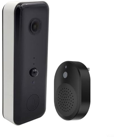 CWOQOCW Door Bells Wireless Cordless for Ring Doorbell Camera Video Doorbell Doorbell Camera With High Definition 720P Resolution And Infrared Technology (White)
