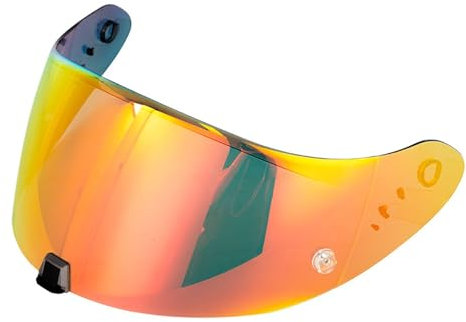 QQLADY Z Geeignet for EXO Scorpion Helm R1/1400/520 Helmlinse Tag Und Nacht Universallinse Staubdicht Und Winddicht X(Gold)