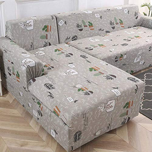DFVEKYOW Wasserabweisender PU-Leder-Couch-Kissenbezug, 1-, 2-, 3-Sitzer, einzelner Sofasitzbezug, Stretch-Sofabezug, Ersatzteil, 1 Stück, Hellgrau