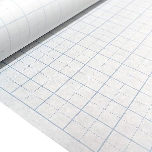 Premium Dressmakers Gridded Pattern Paper Roll with Square Grid Print | 1cm & 2cm Grid Sizes | Drafting Patterns Designs | Dressmaking | Supplied on a roll | 36/91cm Width | 10m Long | 50gsm