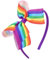 Haarspange für Mädchen, Regenbogenfarben, bunte Kopfschmuck, Haarspangen, Regenbogen-Haargummi, süße 2000er-Jahre-Mädchen-Haarnadeln
