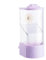 Automatic Bird Feeder, Cage Food Dispenser with Perch, Husks Separation Feeder for Bluebirds, Finches, Sparrows, Outdoor Hanging Bird 7.48x3.15 Inches, Purple, Yellow