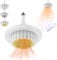 wgzixezn 600W 3-in-1 Bathroom Ceiling Fan with Light, Heater, and Remote Control, Gray