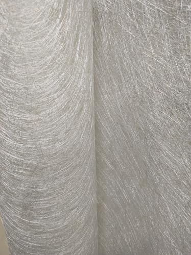 BYGRYPS TexoGryps MAT Tissu en fibre de verre et grammage 450 g/m² Lot de 10 m² (H 1,05 m x L 9,52 m), tissage multidirectionnel, idéal pour la technique de stratification et d'infusion