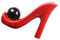 Cabilock Moderne Keramik Blumenvase in High Heel Form Stilvolles für Tisch Geeignet für Blumenarrangements Langlebig für Zuhause und Büro