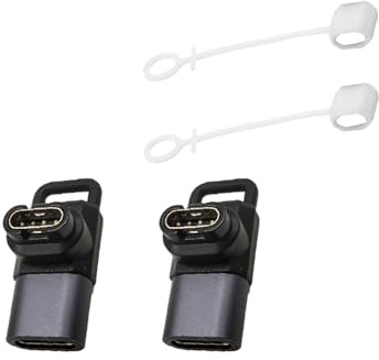 USB C Charging Adapter für Garmin Vivoactive 5 4 4S Venu 2 2S 3 SQ Forerunner 5 245 265 935 945 Instinct 3 Fenix 7 Pro 7S 7X 7X Pro Vivomove 3 3S Sport Approach S60 S10/12 S40/42(2 Stuck)