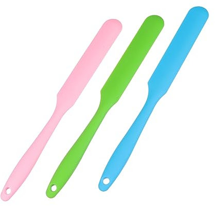 EXQUIMEUBLE 3 Stück Silikon Wachsstifte Zur Haarentfernung Langer Griff Antihaftbeschichtet Wiederverwendbar Für Körper Und Salonanwendung Mit Aufhängehaken
