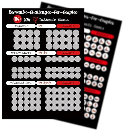 Love Game Scratch Off Spiel, 100 Daten, für Paare, Wanddekoration, Geschenk für Sie und Ihn, Schwarz