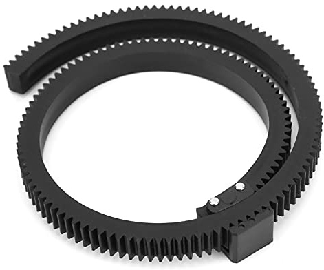EIMSOAH Hochwertiger, Verstellbarer Follow Focus Len Gear Ring-Gürtel für DSLR-Kameras, Leicht, für Foto-Enthusiasten, Schwarz, für HDV-Kamera