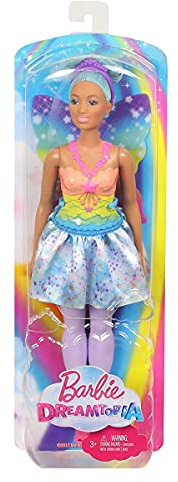 Mattel Barbie FJC87 Dreamtopia Fee: Regenbogen-Fee (blaue Haare), Puppe
