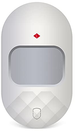 Wolf-Guard HW-GJ01A Wireless Infrared PIR Sensor, Indoor Wide-Angle PIR Motion Sensor Detector Kit, Wall Mounted, Range max.7M/110°,white