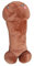 Plüsch Penis Kissen ca. 50 cm | Plüschtier Erwachsene | Plüschpenis | niedliches Kissen | lustige Penispuppe | Plüschspielzeug | Geschenke über 18 | weich und süß | Dekokissen | Big dick braun (Braun)