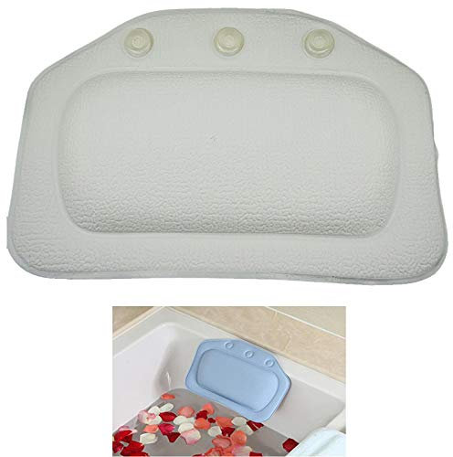 AUXPhome Wasserdicht/Anti-Rutsch-Kissen, verfügt über leistungsstarke Greiftechnologie, bequem, SuperGrip-Saugnäpfe, für alle Wannen, Whirlpools, Whirlpools, Spas