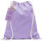 ELES VIDA Baumwoll Turnbeutel 1 Stück Sportbeutel - Rucksack Stofftasche Bag, Beutel, Baumwollbeutel, Jutebeutel Oeko-TEX® geprüft Stoffbeutel Damen & Herren, Kinder Gym Sack zum bemalen - Lavendel