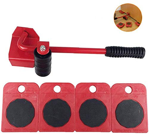 1 Satz Rollen Und Möbel Lifter Mover Startseite Trolley-lift Bewegen Slides Kit Leicht System Für Schwere Möbel Transport Set