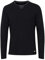 Blend BHLeonas Herren Longsleeve Langarmshirt Shirt mit Rundhals-Ausschnitt Double Layer V-Neck Look Baumwollmischung Regular fit, Größe:M, Farbe:Black (70155)