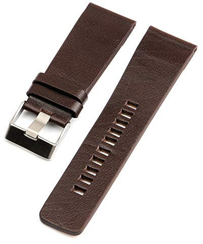 Leder Uhrenarmbänder Armbanduhr-Bands 26-34mm Uhrenarmbänder Braun, 27mm