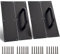 Sumnacon 2 Sets 30,5 cm Edelstahl-Türgriffe – stabile Türdrückplatten mit Schrauben, solide Zuggriffe für Zuhause, Büro, Öffentlichkeit, Schwarz