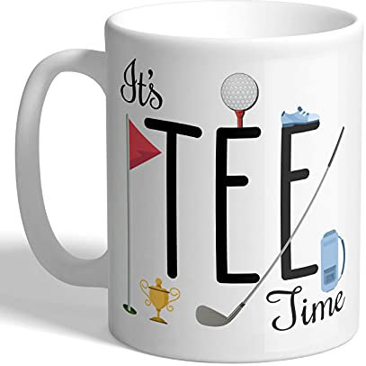 I Love Mugs - It's Tee Time - Golf - Mug, Ceramic, 11fl.oz.