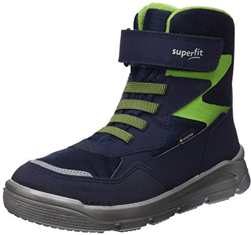 Superfit Mars warm gefütterte Gore-Tex Schneestiefel, BLAU/HELLGRÜN 8000, 34 EU