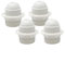 HALOTEC | Pack de 4 Douilles E27 | Rondelle de Fixation pour Abat-Jour | Blanc | Base pour Ampoules E27 | Montage M10x1 | Fabriqué en Italie