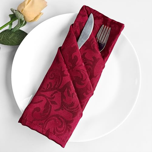 Trimming Shop Servietten für Küche, Esszimmer, 100 % hochwertiges Polyester, gesäumte Kanten, waschbar und wiederverwendbar, für Zuhause, Restaurant, Hochzeit, Weihnachtsfeier, 10 Stück