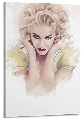 Leinwand Wandkunst Malerei Classic Singer Posters Gwen Stefani 1 Family Bedroom Study Room Decor Posters 60x80cm Kein Rahmen