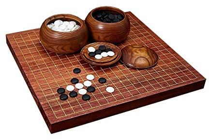 BBZY Weiqi Go Game Schachset mit Yunzi-Steinen und 2 Schalen, Geschenke für Kinder und Erwachsene Klassisches Strategie-Brettspiel