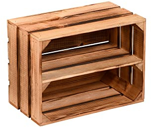 Kesper Aufbewahrungskiste Kiefer geflammt 40x 30 x 23 cm 69254 Dekokiste