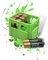 Batterie Bier Kasten Batteriekasten Batteriekiste Batteriebox Aufbewahrungsbox Minikiste Minibox für Aufbewahrung von Batterien AA, AAA, 9V, Leerkiste - 3D gedruckt (AA, Grün)