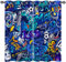 ANHOPE Graffiti Fußball Auto Gamepad Vorhänge mit Ösen Kinder Jungen Mädchen Gardinen Blickdichte Thermo Vorhang Blackout Curtain Schlafzimmer Wohnzimmer Verdunklungsvorhänge 2er Set H 138 x B 117 cm