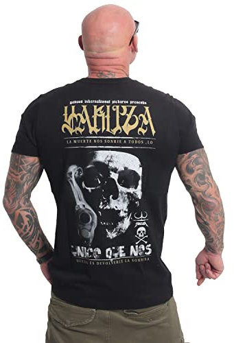 Yakuza Herren Unico T-Shirt, Schwarz, 4XL