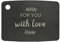 JADE Gourmet Kitchen Decorato Kiss The Cook - Tagliere in Fibra di Legno Laminato, 20.3 x 15 x 0.6 cm, con foro per appendimento, adatto a tutti i cibi, lavabile in lavastoviglie (For You With Love)