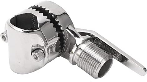 Adjustable Steel Ratchet for Marine VHF Antenna Mount for Rails - Boat Antenna Mount