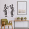 PLIGREAT Afrikanische Stammesfrau Wandtattoo Nationale Kunst Wandaufkleber für Schlafzimmer Wohnzimmer Büro Heimdekoration Große Größe Peel and Stick Wandaufkleber Modernes Design Wandbild