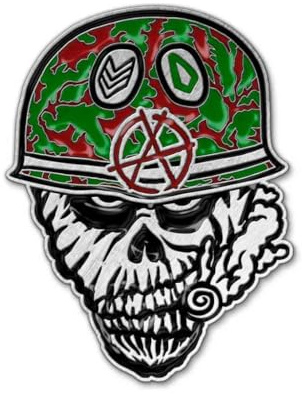 S.O.D. STORMTROOPERS OF DEATH METALL PIN # 1 SPEAK ENGLISH OR DIE ANSTECKER 4,5x3,5cm