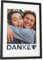 Papierschmiede® DANKE Bild personalisiert mit Foto - A4 im Bilderrahmen - Geschenke für Freunde - Personalisierter Fotodruck Hochzeit Beste Freundin Jubiläum Geschenk zum Abschied