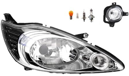Johns, Scheinwerfer Halogen Frontscheinwerfer passend für Ford Ka 09 02/2009- H4 rechts + Nebelscheinwerfer + Leuchtmittel