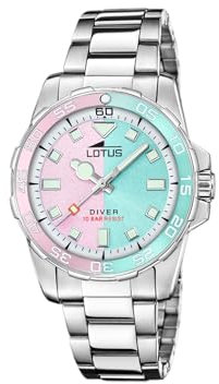 Montre Lotus pour Femme 18936/1 Trendy Boîtier en Acier Inoxydable Gris Bracelet en Acier Inoxydable Gris