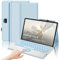 JADEMALL Keyboard Case with Touchpad for Honor Pad 9 12.1, Wireless Detachable Bluetooth Trackpad Keyboard with 7 colors Backlit and Stand Cover for HONOR Pad 9 12.1-inch 2023 Tablet, Sky Blue