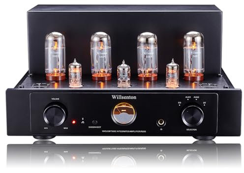 Willsenton R200 5881x4 Tube Amplifier Integrated Amplifier Headphones amp with Bleutooth (Black)