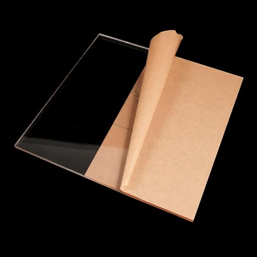 COYOUCO Acrylglasplatten, klare Acrylglasplatten für Displays, 8 mm stark, 20 cm breit, gegossene Klarsichtplatten für DIY-Projekte,20 * 30cm