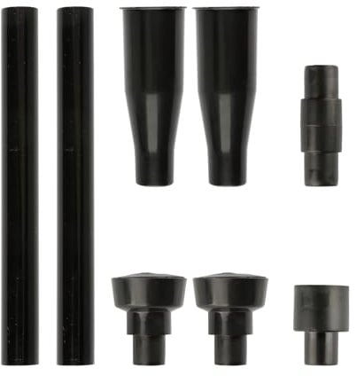 Tabanzhe 8PCS Plastic Small Fountain Nozzle Heads,Garden Pond Fountain Pump Kit,Waterfall Head Set Water Spray Heads Accessories for Submersible Pumps Pond Aquarium Fish Tank and Pool(Black)