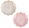NICENEEDED 2 Plato de Cerámica para Joyas con Forma de Flor, Bandeja Decorativa para Baratijas con Forma de Plato Estético, Plato Y Cuenco para Joyas de Compromiso de Boda