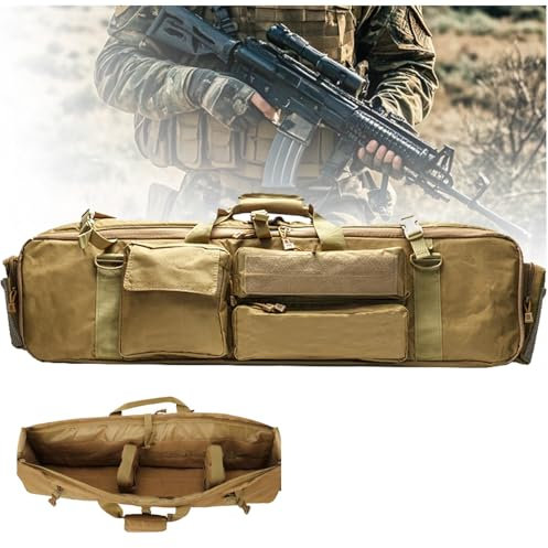 Gewehrtasche, Waffentasche,M249-Gewehr-Gewehr-Beutel Schießenaufbewahrungsbehälter, Taktische Waffentasche Armee Airsoft,Outdoor Schulter Rucksack - 100Cm/39 Inch B